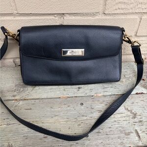 DKNY Genuine Leather Crossbody Bag – Black – Excellent Condition